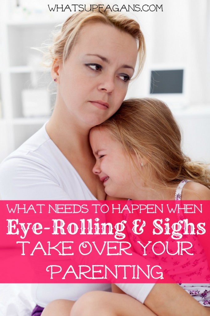 This is a powerful read. Parenting is hard, and sometimes we do get overwhelmed with kids and life and the eye-rolls and sighs start. Great reminder for Christians on how to improve.