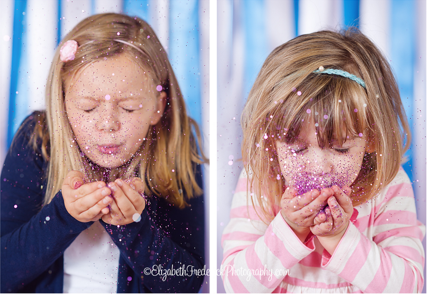 Gender Reveal Sibling Glitter