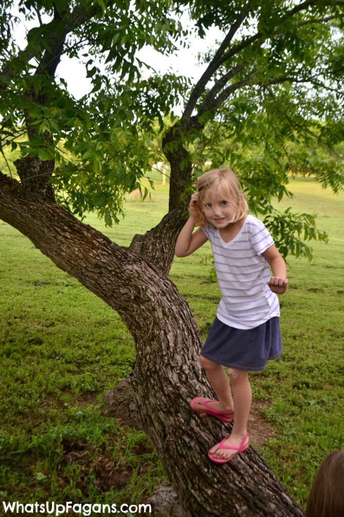 One of the benefits of taking kids camping is all the physical activity you and your kids will get. 
