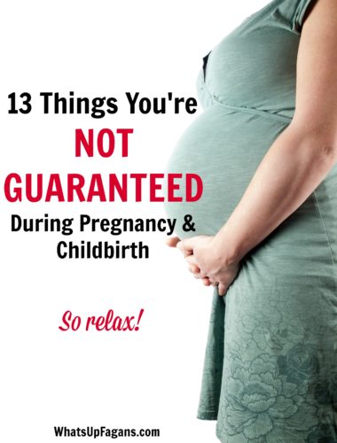 Know the facts! Not all women will experience these 13 pregnancy symptoms or birth experiences!