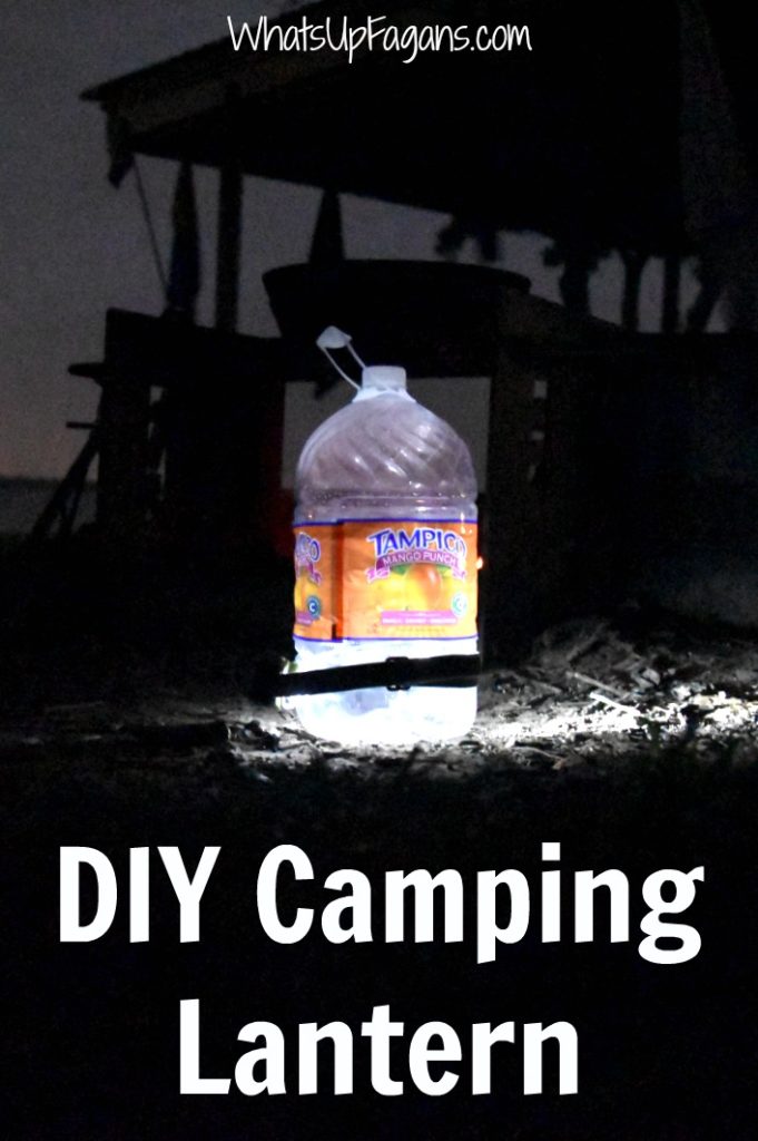 How to make a DIY camping lantern. Very cool and easy camping hack tip!