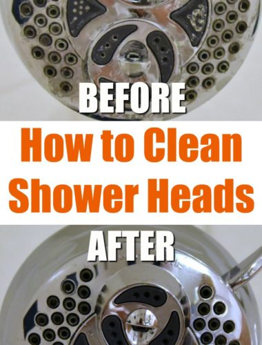How to clean shower head in your bathroom with a vinegar soak | cleaning tip hack tutorial | DIY natural green cleaning