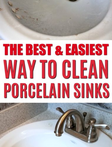 how to clean a porcelain sink - bathroom porcelain sink cleaning - best way to clean porcelain sink - cleaning tutorial tip hacks