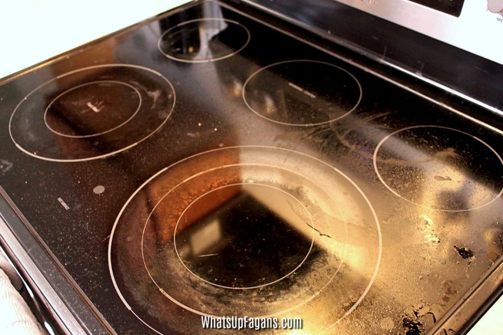 dirty glass stove