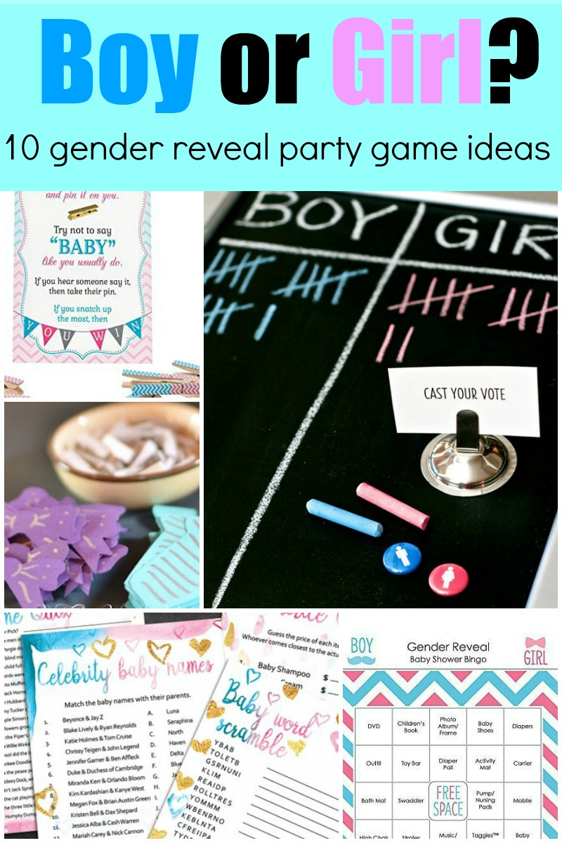 Gender Reveal Game FREE Printable  Gender reveal games, Reveal party  games, Gender reveal party games